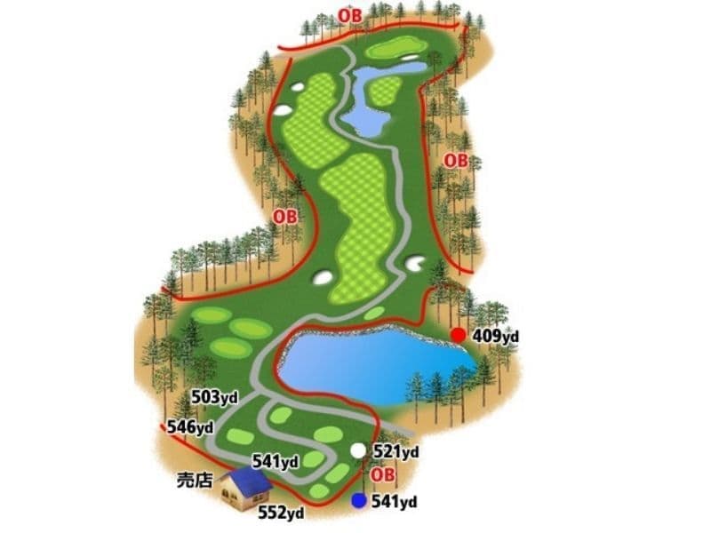 ホール5の案内図