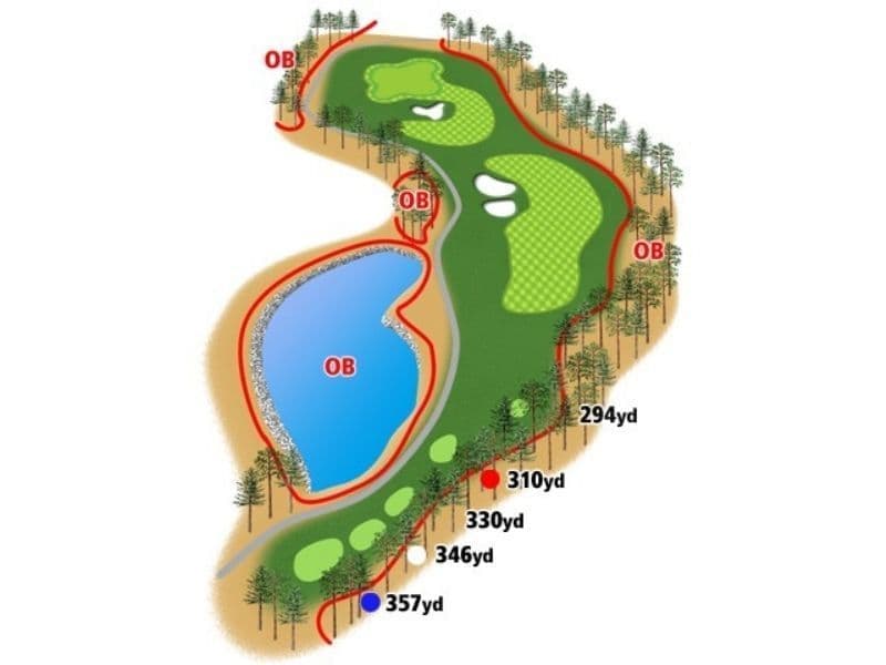 ホール11の案内図