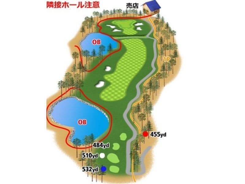 ホール14の案内図