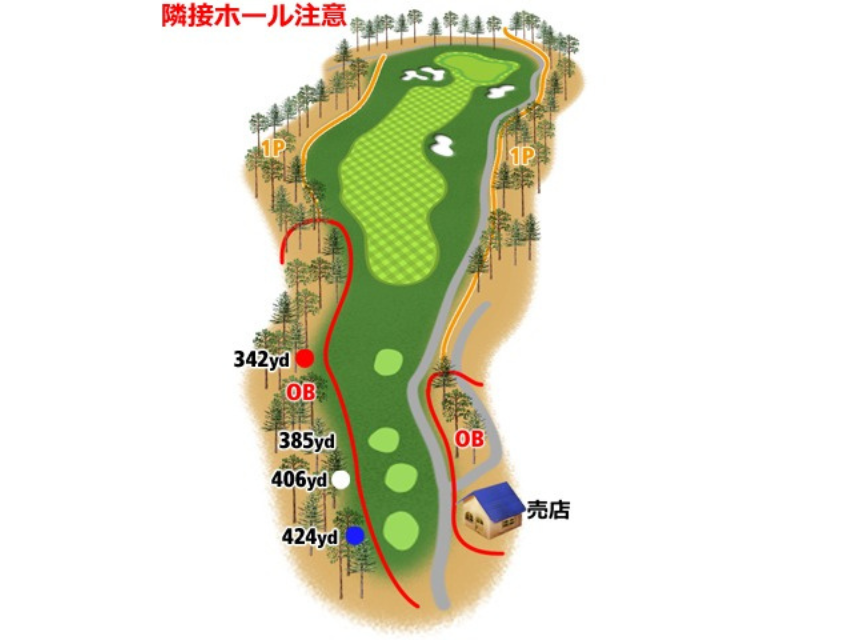 ホール１５の案内図