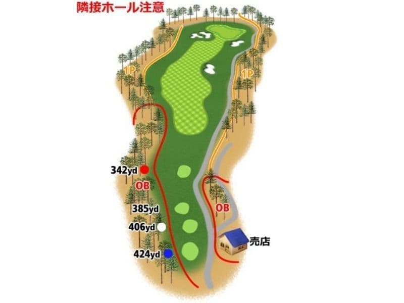 ホール15の案内図